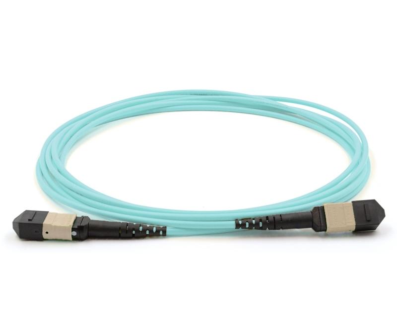 MTP-24 Female 24 Fibers LSZH OM4 50/125 Multimode Elite Trunk Cable