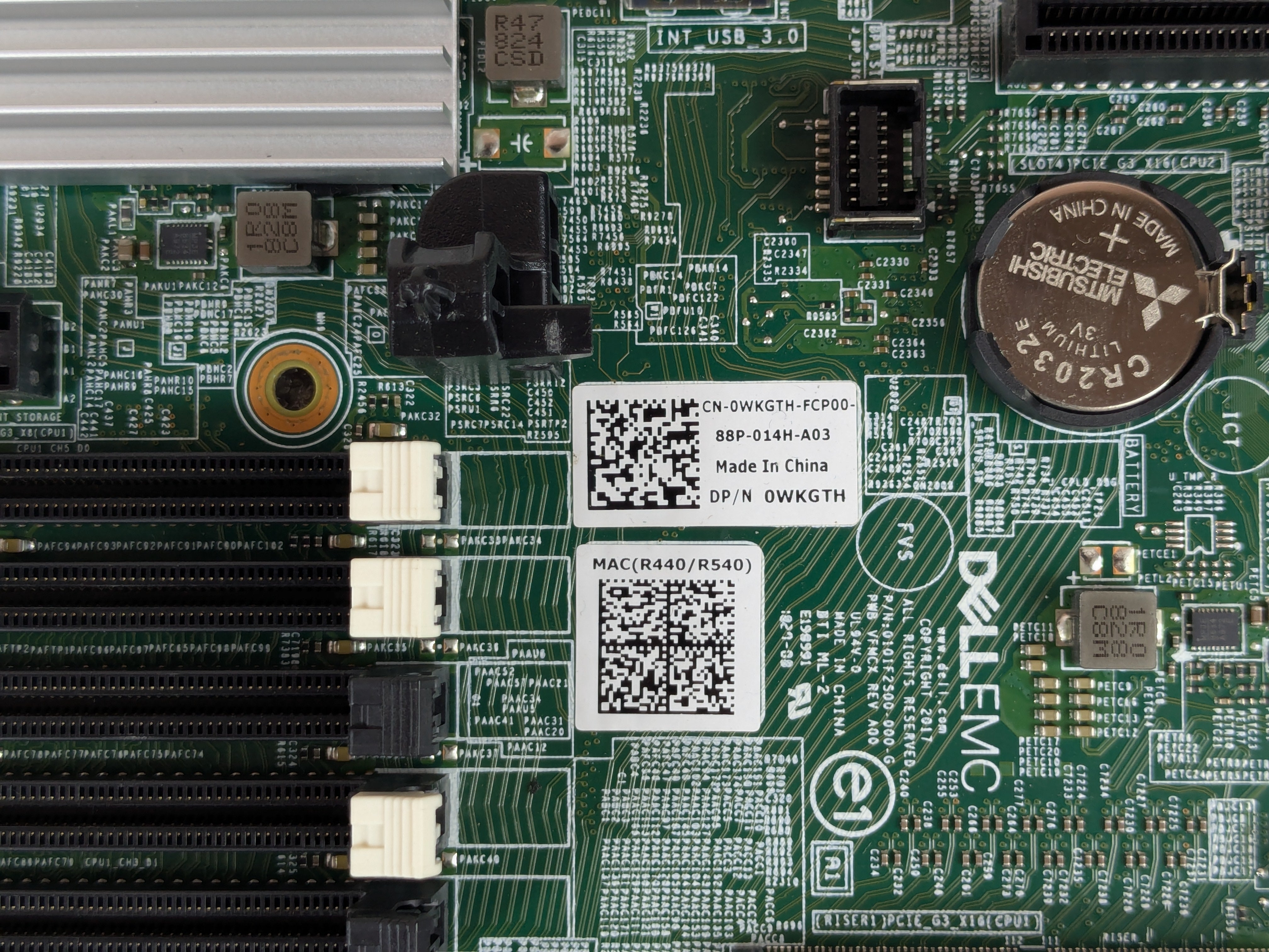 Dell WKGTH Main System Motherboard Assembly for PowerEdge R440 R540