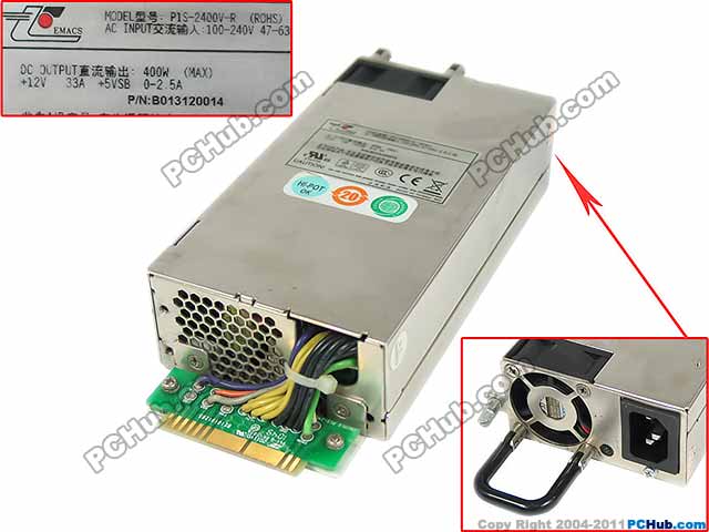 EMACS-Zippy P1S-2400V-R Server - Power Supply P1S-2400V-R, 400W,