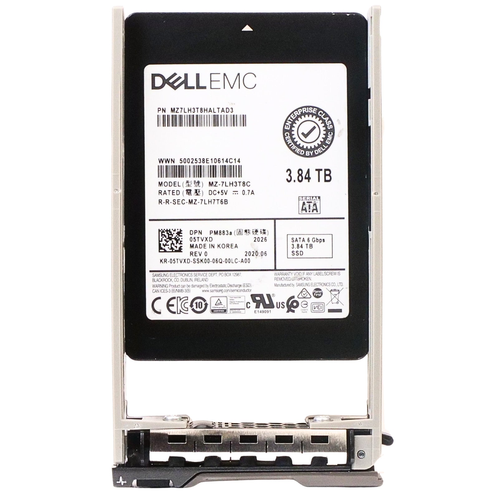 Dell G13 4TH14 3.84TB 1 DWPD SATA 6Gb/s 3D TLC 2.5in Recertified SSD