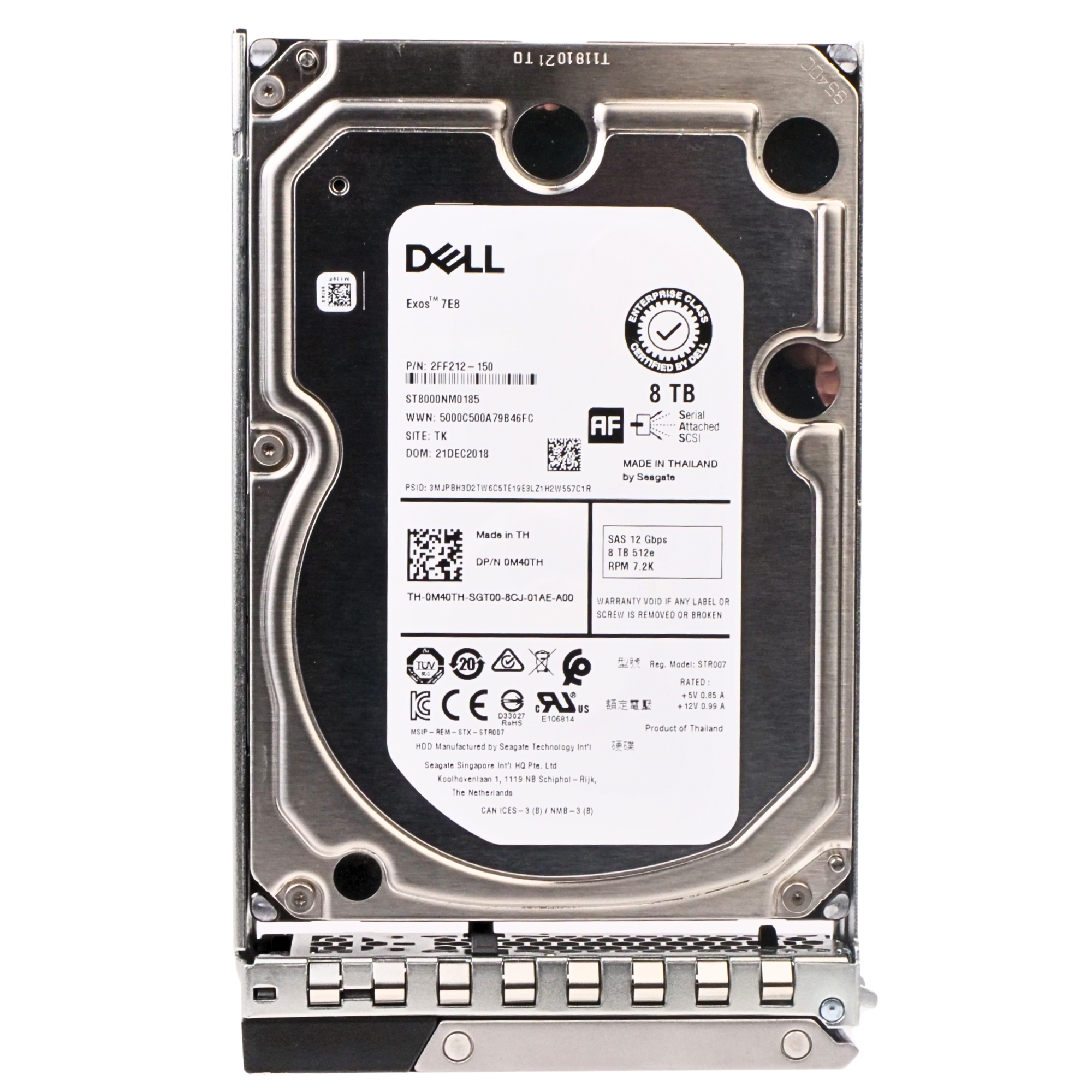 Dell G14 0M40TH 8TB 7.2K RPM SAS 12Gb/s 512e 256MB 3.5in HDD