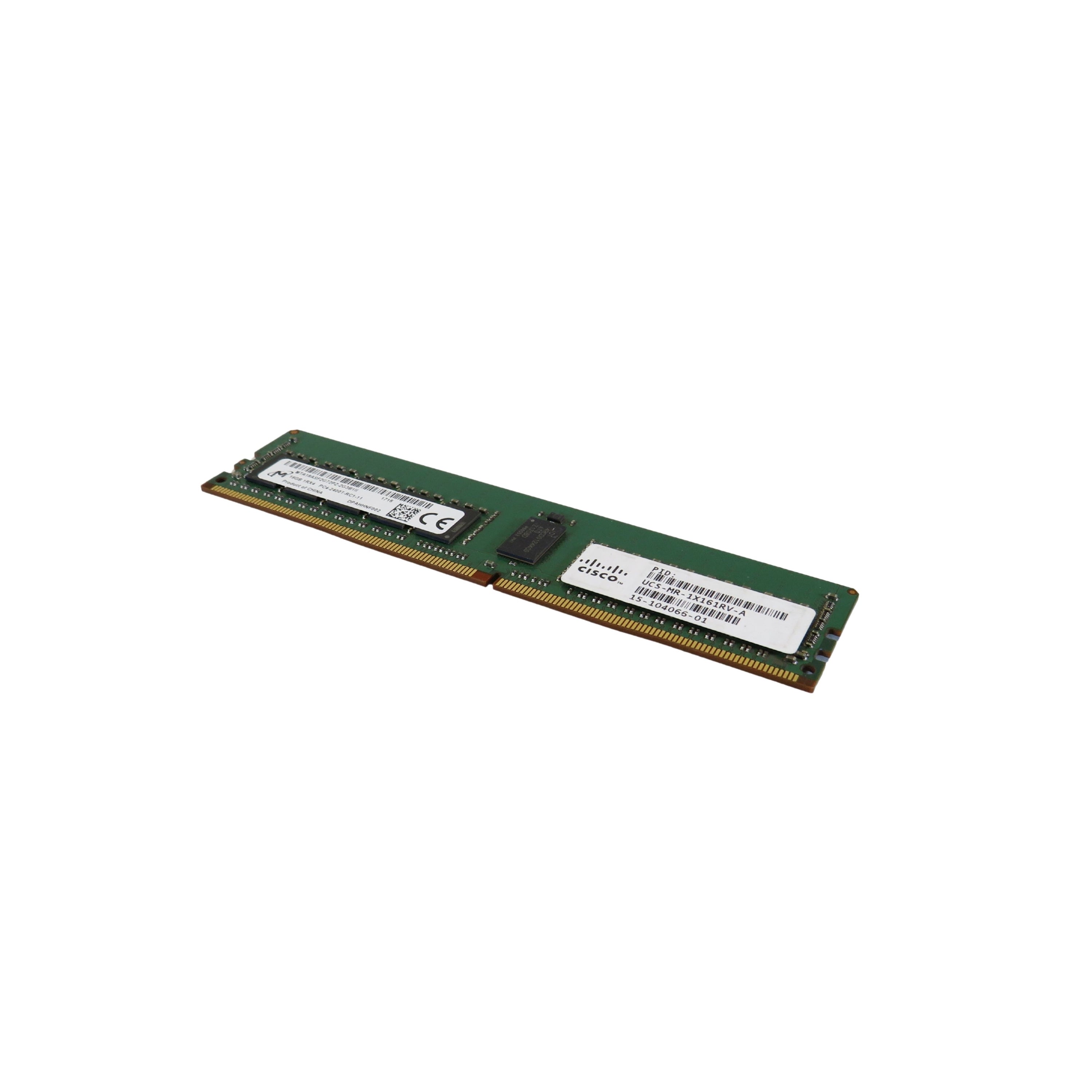 Cisco UCS-MR-1X161RV-A 15-104066-01 16GB 1Rx4 PC4-2400 DDR4 Server Memory (Refurbished)