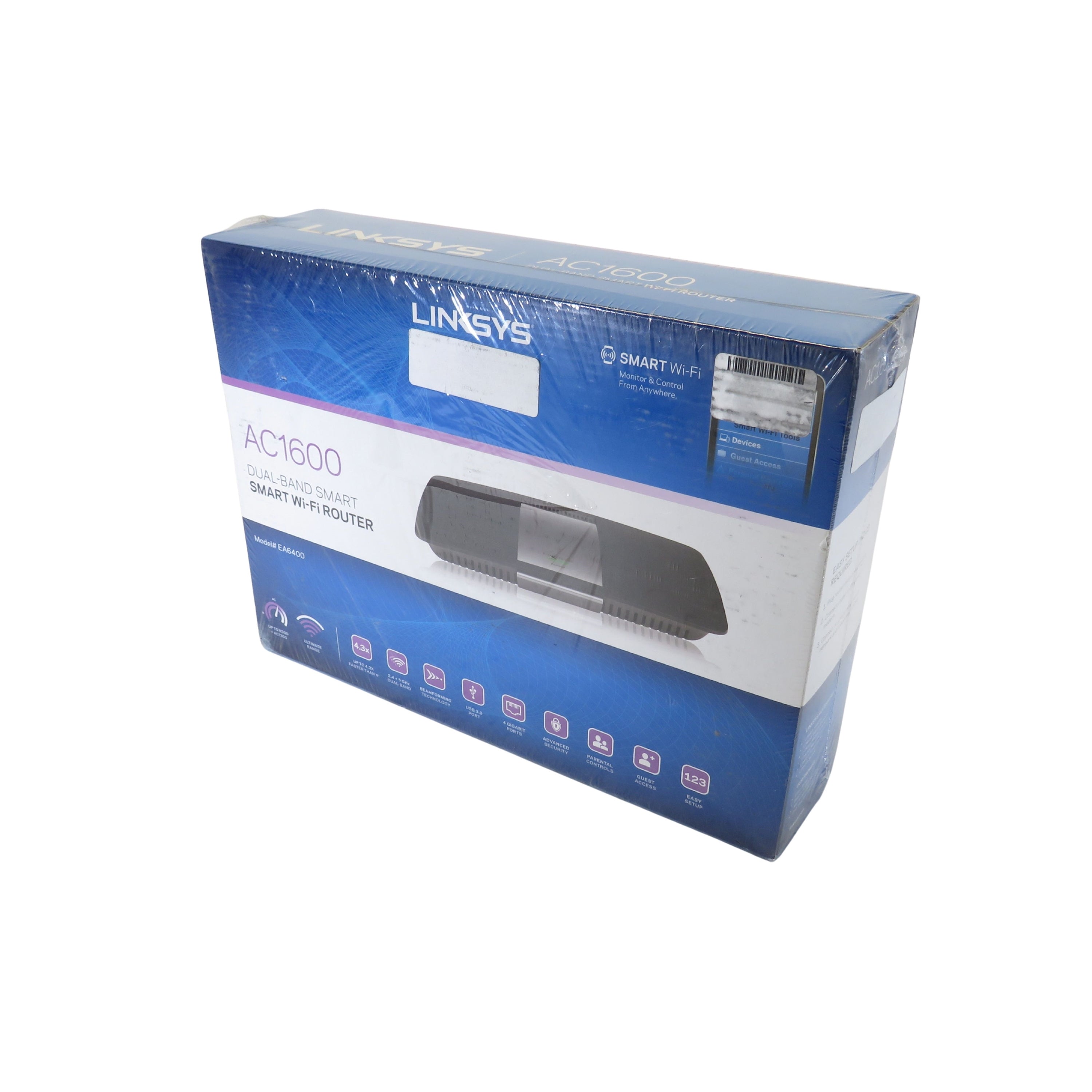 Linksys EA6400 Dual-band 802.11ac AC1600 Smart Wi-Fi Router