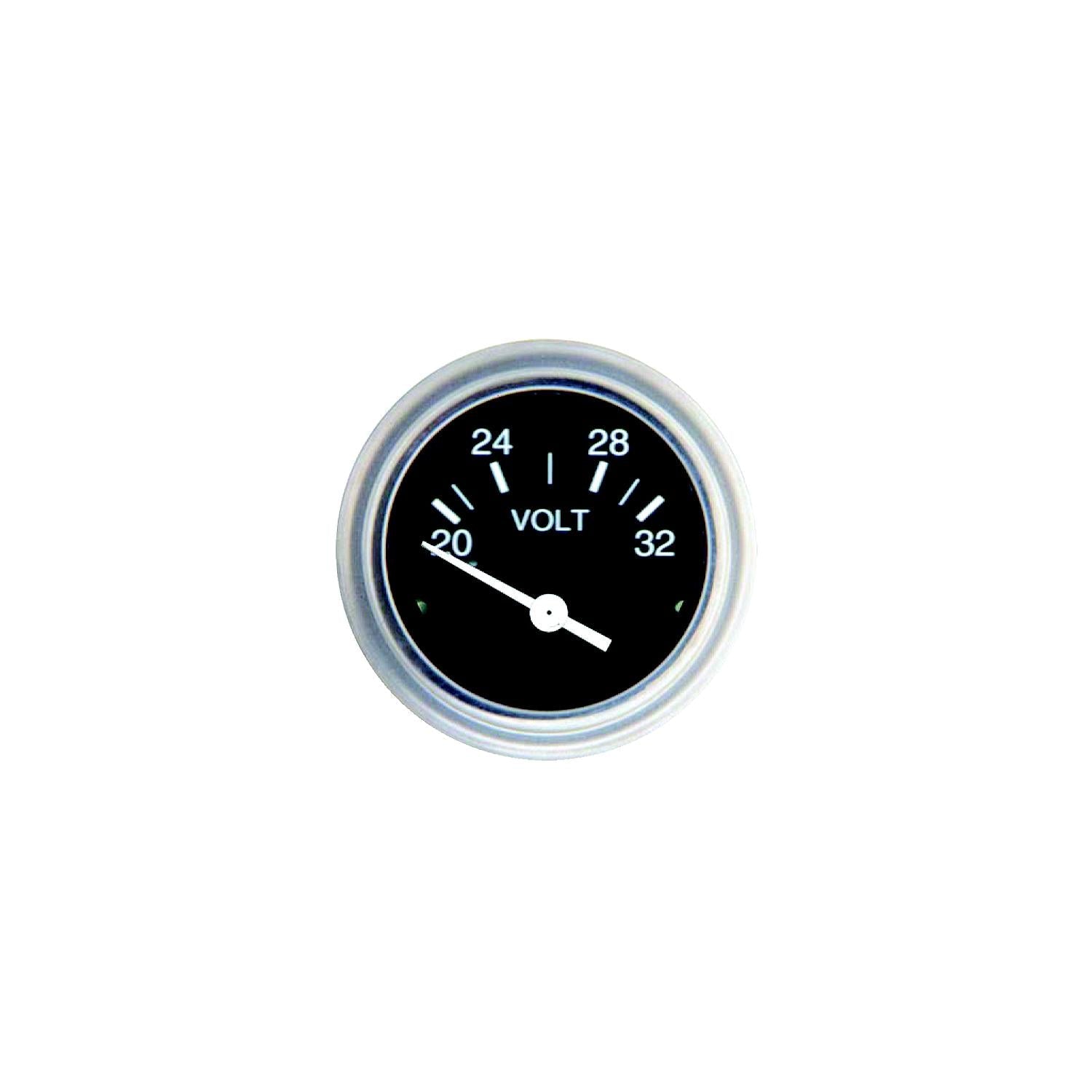 Sierra 80134P Heavy Duty Series 2" 12V System 10-16 VDC Dial Range Voltmeter, Gauge