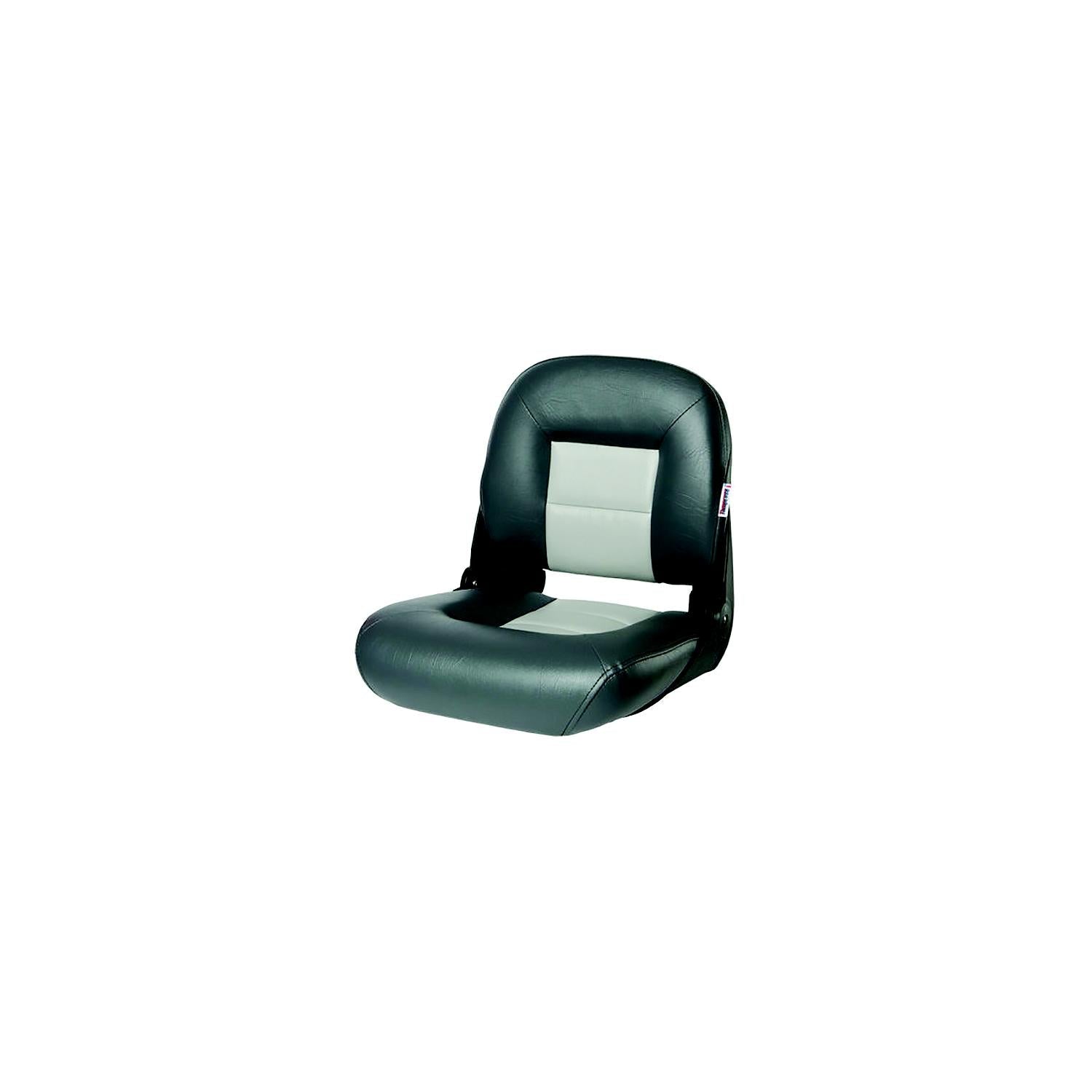 Tempress 54675 Navistyle Low-Back Boat Seat, Charcoal/Grey