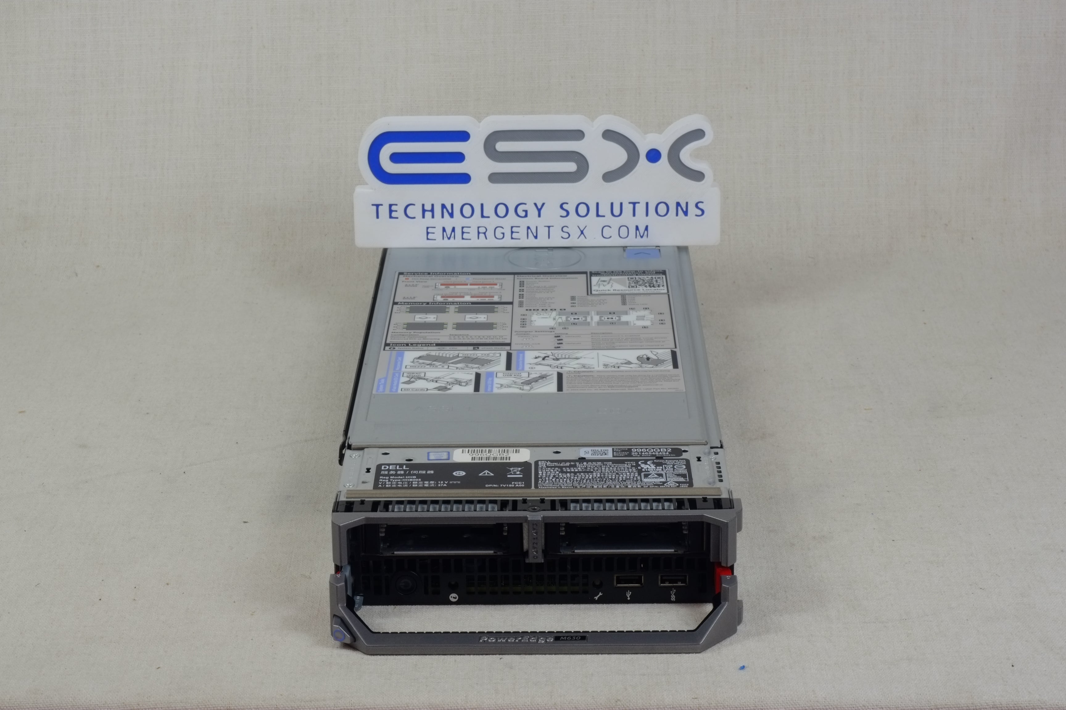 Dell PowerEdge M630 VRTX 4x 1.8” Barebones Blade Server 2x Heatsink H730 1GB NDC