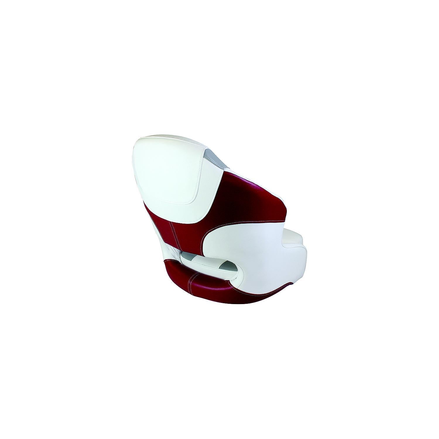 Wise Seats 3315-1774 Wise Baja Series Bucket Seat w/Bolster, Brite White / Grey / Dark Red