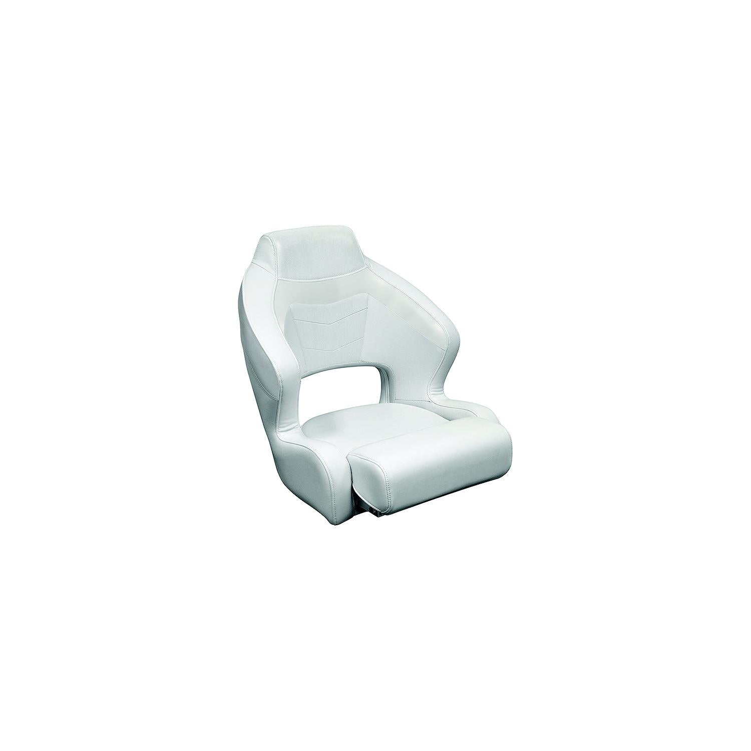 Wise Seats 3338-784 Wise Baja XL Bucket Seat w/ Flip Up Bolster, Brite White