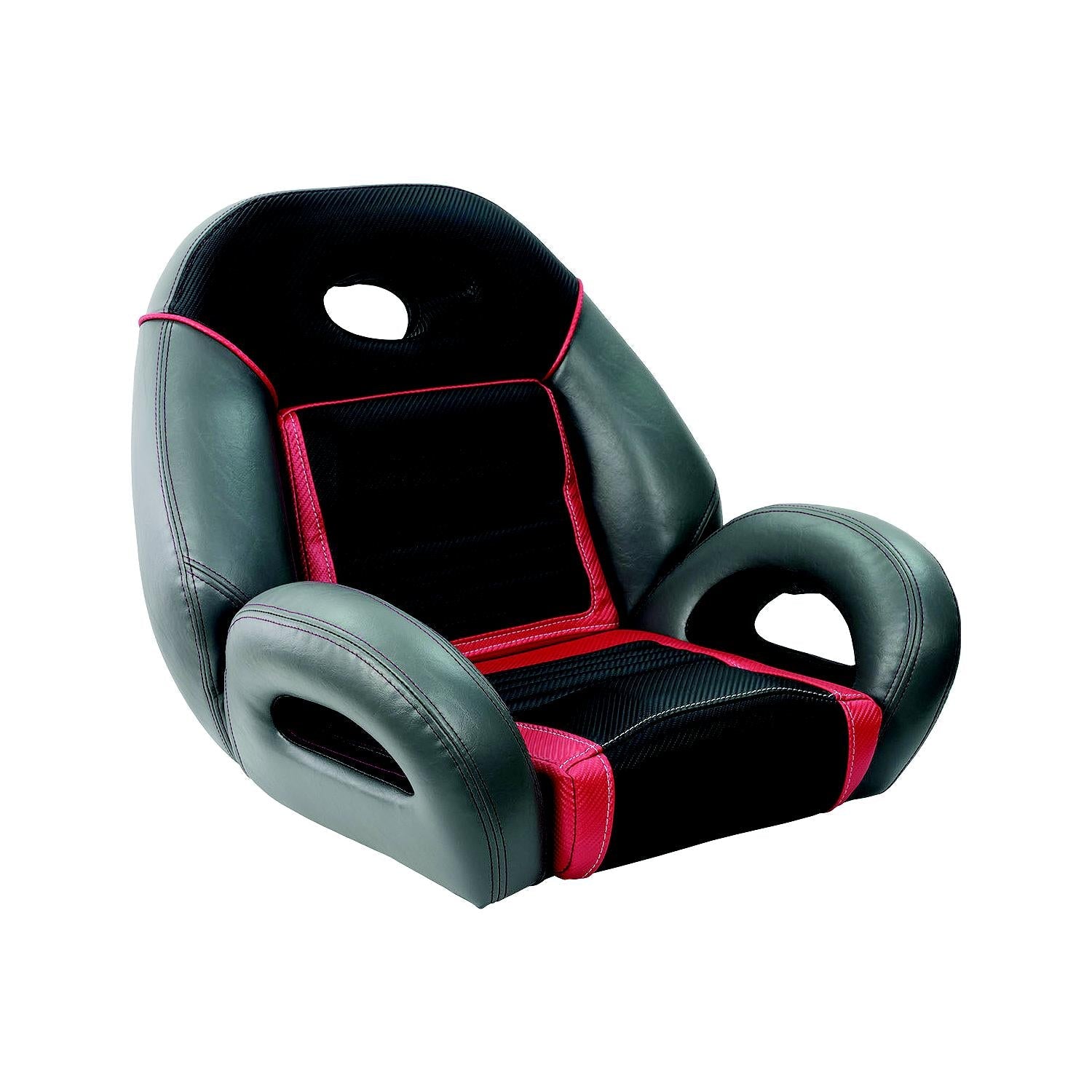Springfield 1040940-03 Marine Pro Fishing Speed Seat, Charcoal/Med. Gray/Red