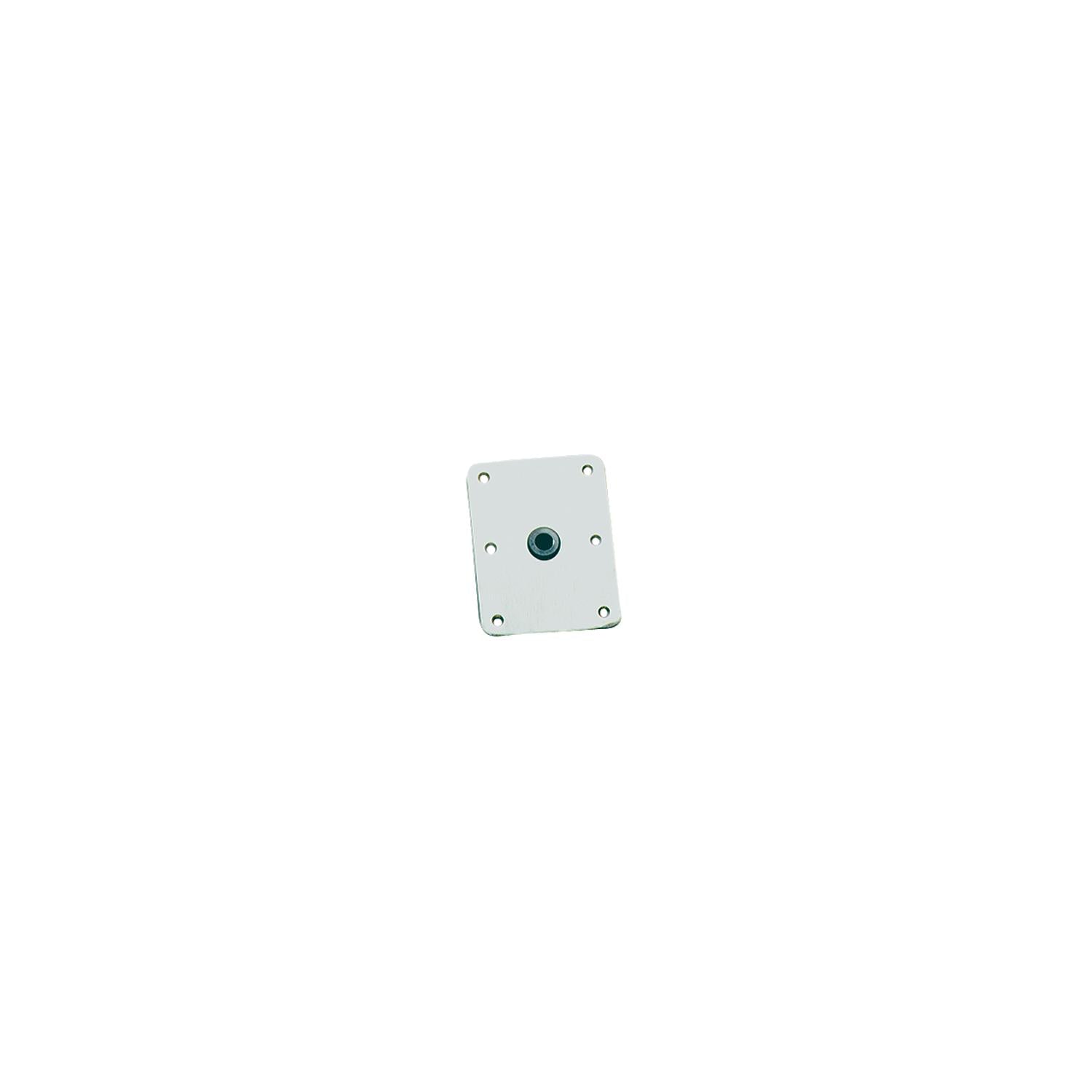 Springfield 3630005 King-Pin 4" x 8" SS Threaded Rectangular Base, Satin Finish