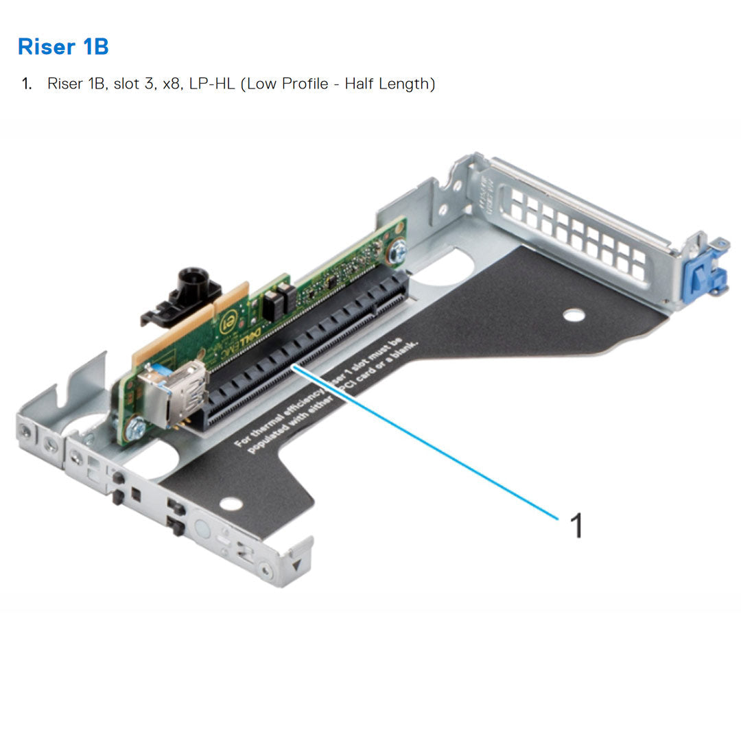 R1B+R2B+R3A — Riser Configuration 2 | Dell PowerEdge XR12