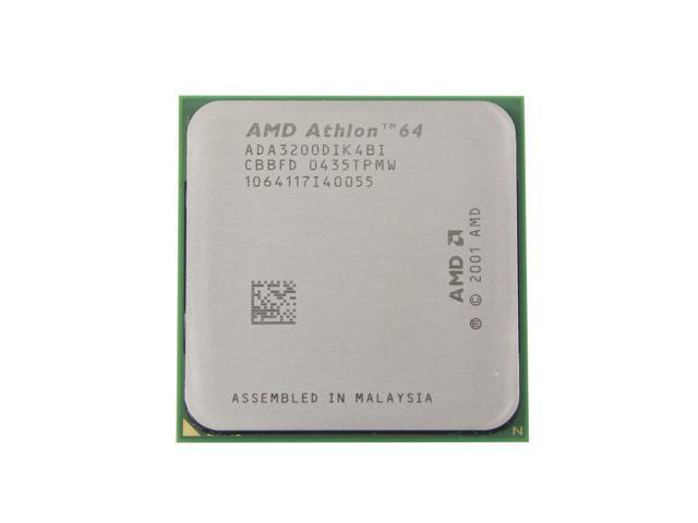 AMD Athlon 64 3200+ 2.0 GHz, 512KB L2 Cache Socket 939 Pins Desktop Processor - ADA3200DIK4BI