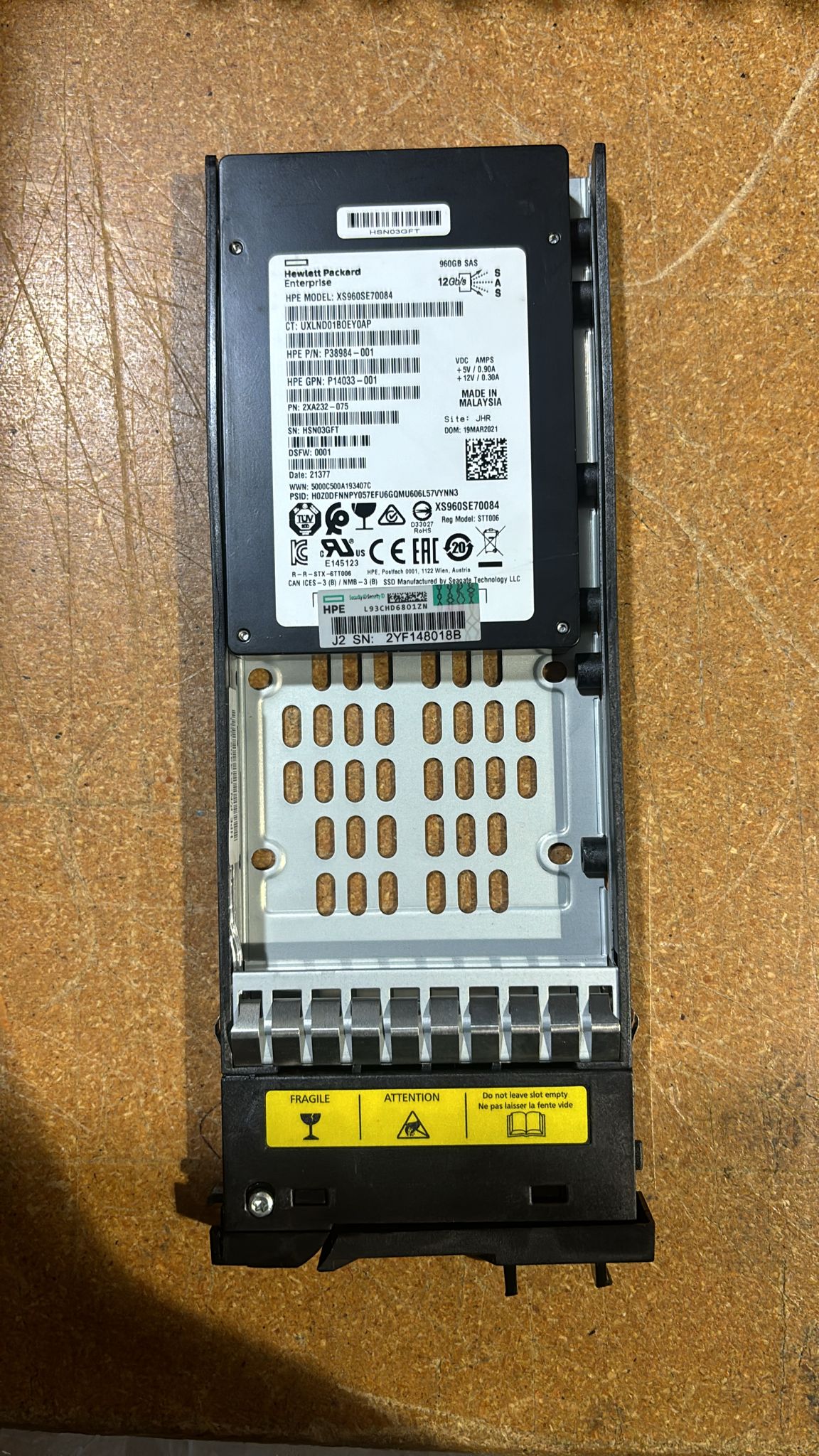 HP P13236-001 - 960GB MSA 2.5in SAS 12G RI SSD P38984-001 | Alo Tech Solutions