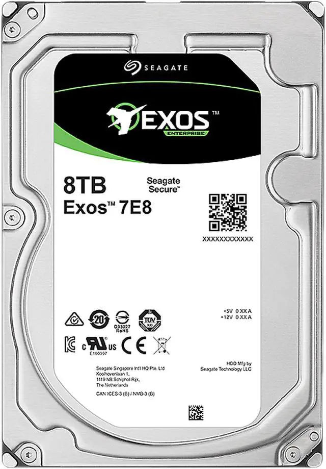 Seagate Technology ST8000NM0055 Seagate Enterprise ST8000NM0055 8 TB 3.5" Internal Hard Drive - SATA - 7200 - 256 MB Buffer - OEM