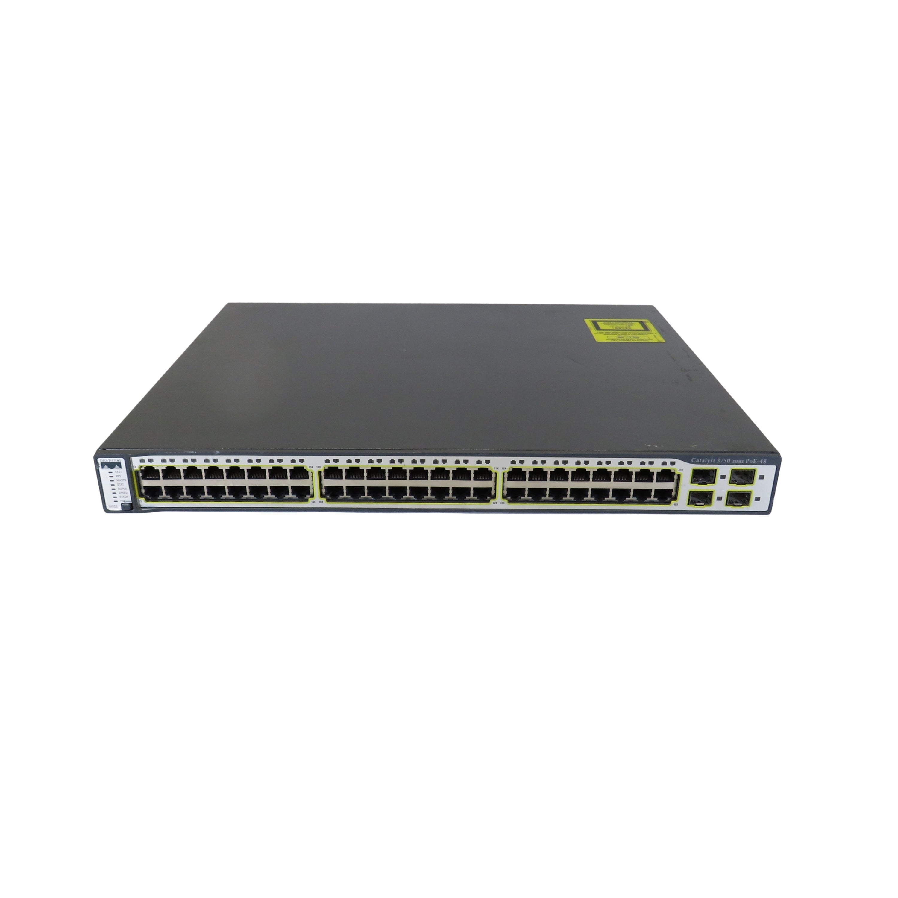 Cisco WS-C3750-48PS-E Catalyst 3750 48 Port 10/100 PoE + 4 SFP Switch (Refurbished)