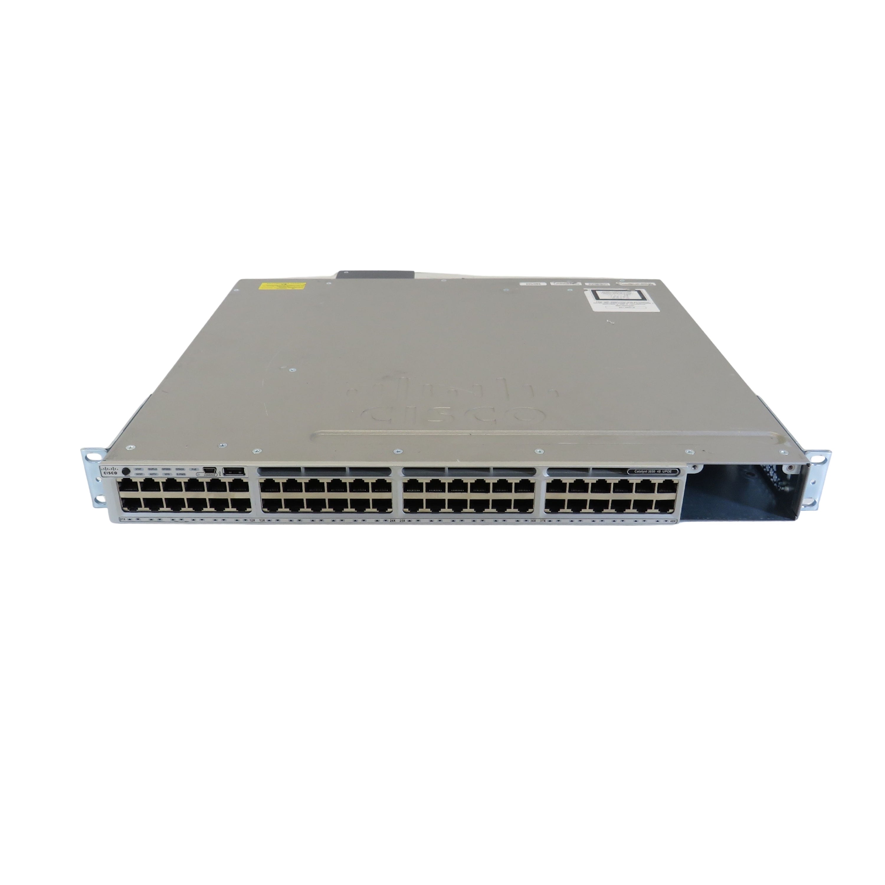 Cisco WS-C3850-48U-S IPB 48 Port 10/100/1000 Ethernet UPOE w/ 1100WAC (Refurbished)