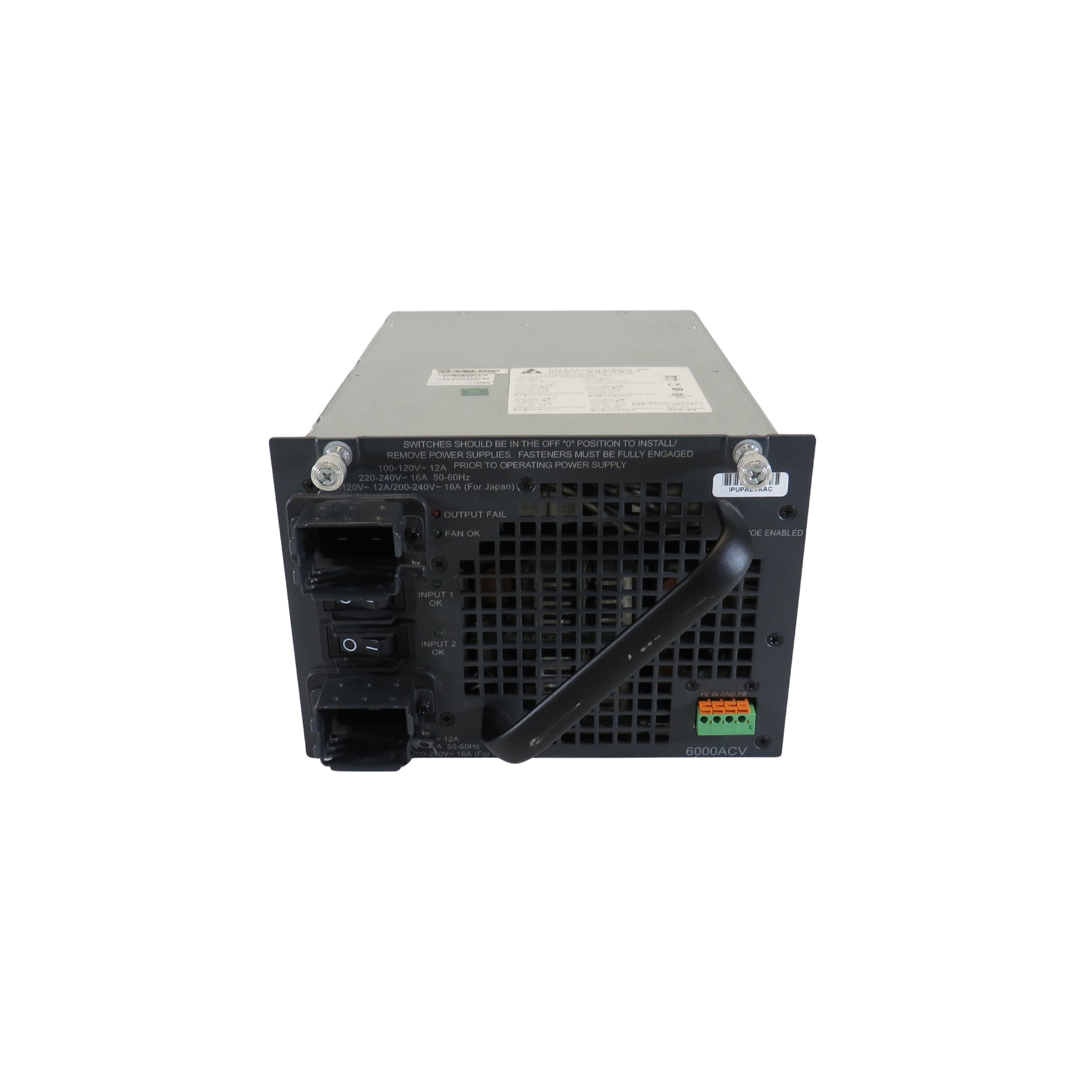 Cisco PWR-C45-6000ACV Catalyst 4500 6000 WAC Power Supply (PoE) (Refurbished)