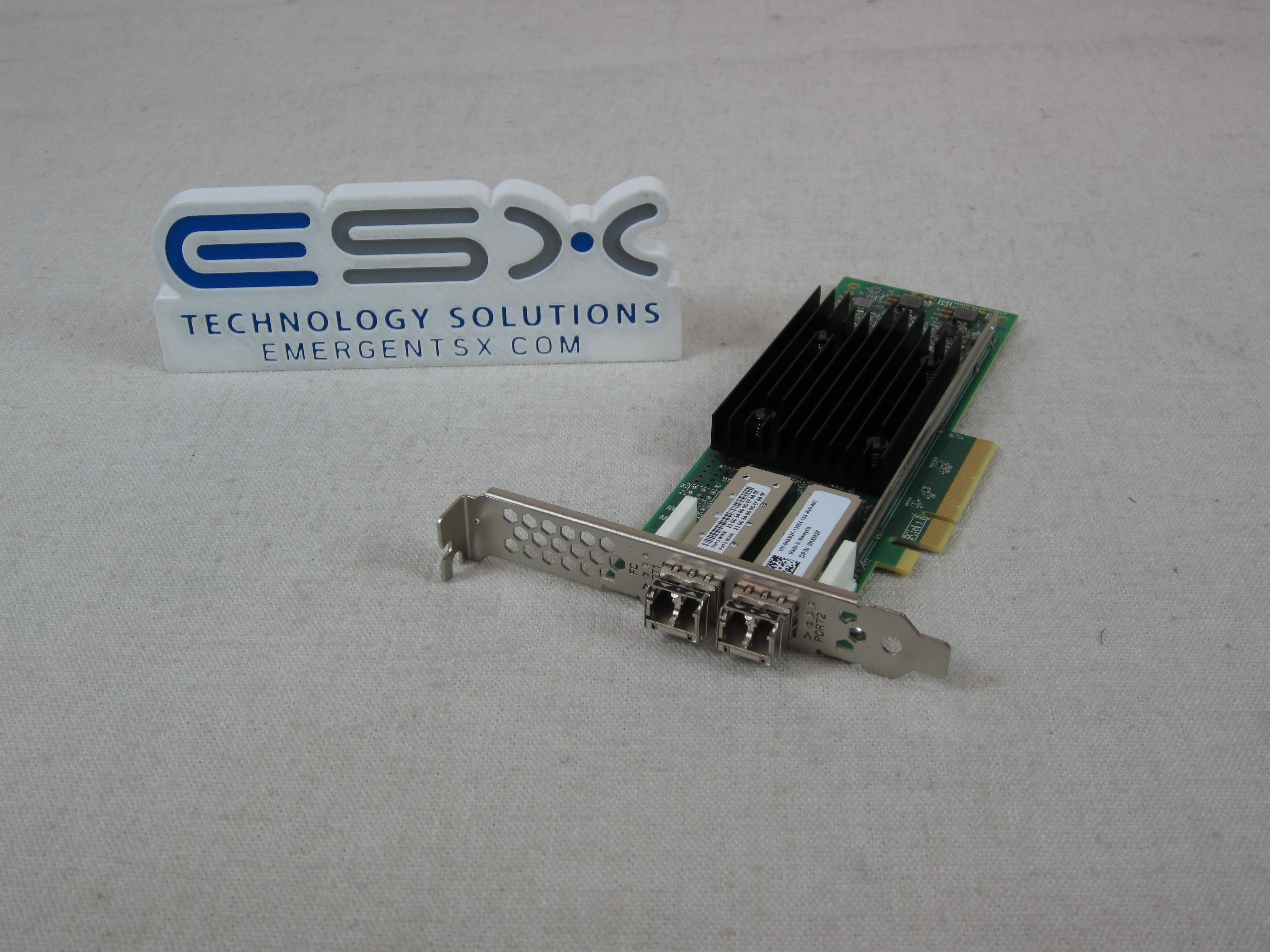 Dell K6M2F QLogic QLE2772 Dual Port 32Gb/s FC HBA w/ SFPs