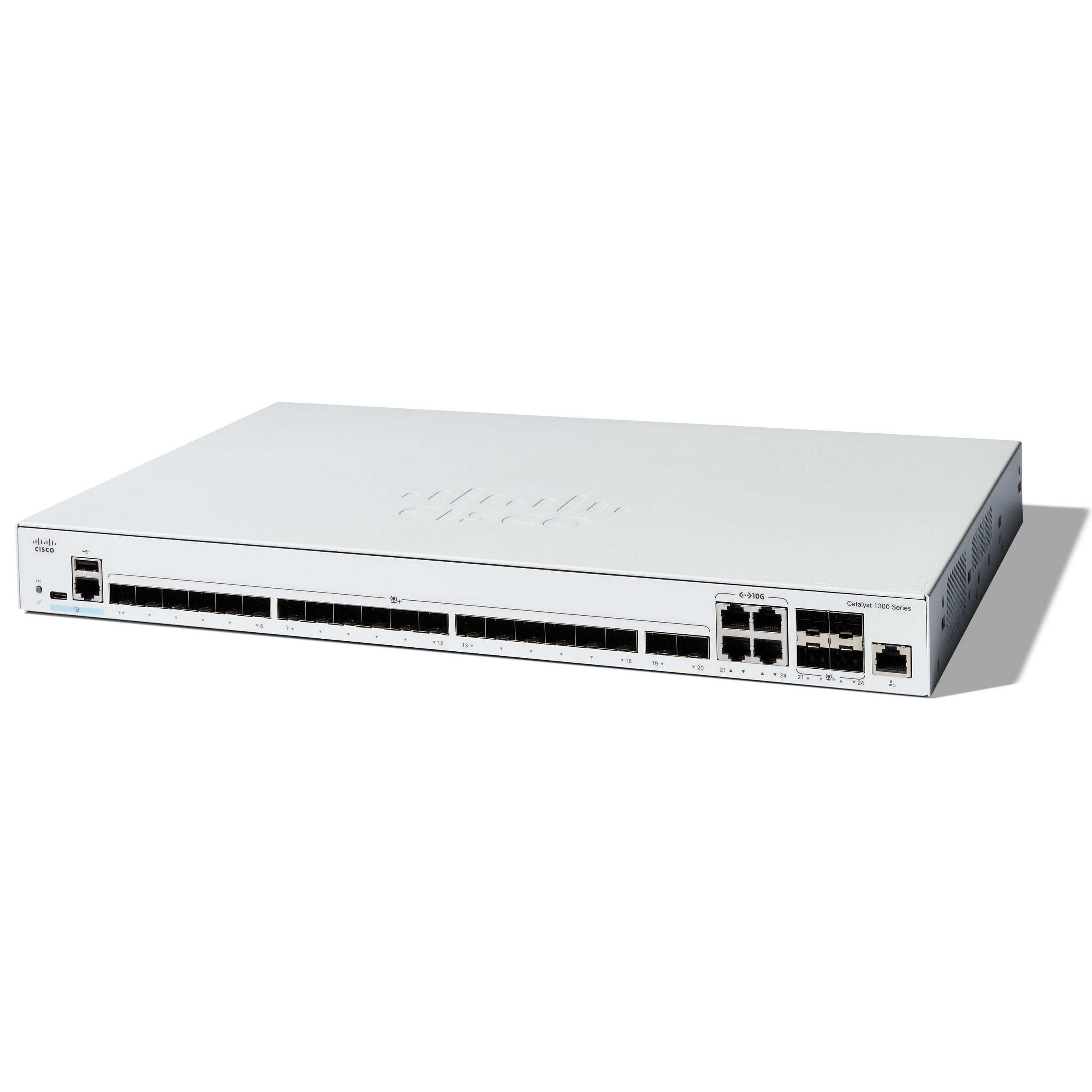 Cisco Catalyst 1300 Series 20x SFP+ 4x SFP+ Combo Managed Switch (C1300-24XS