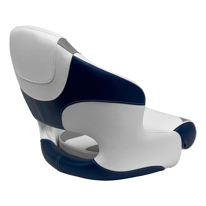 Wise Seats 3315-1773 Wise Baja Series Bucket Seat w/Bolster, Brite White / Grey / Round Midnight
