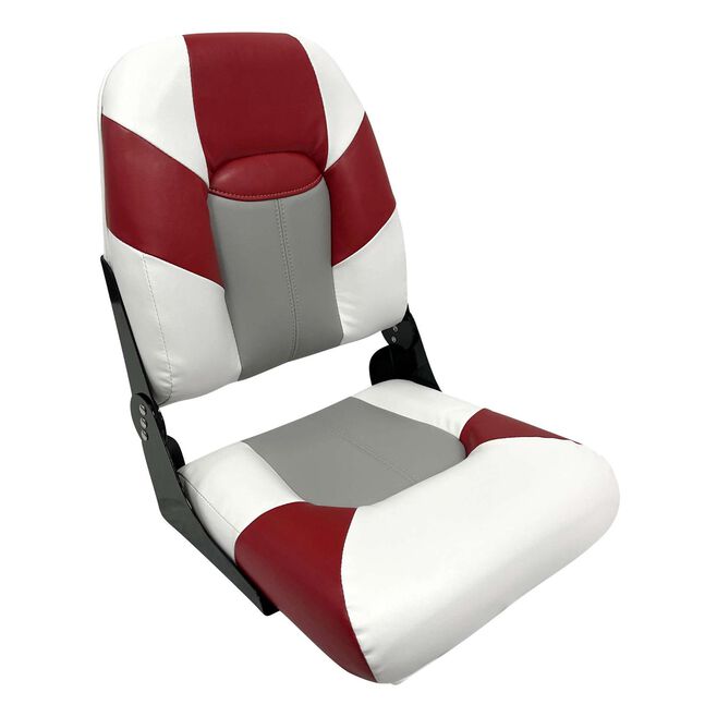Wise Seats 1461-1774 Wise Baja Series High Back Seat, Brite White/Gray/Dark Red