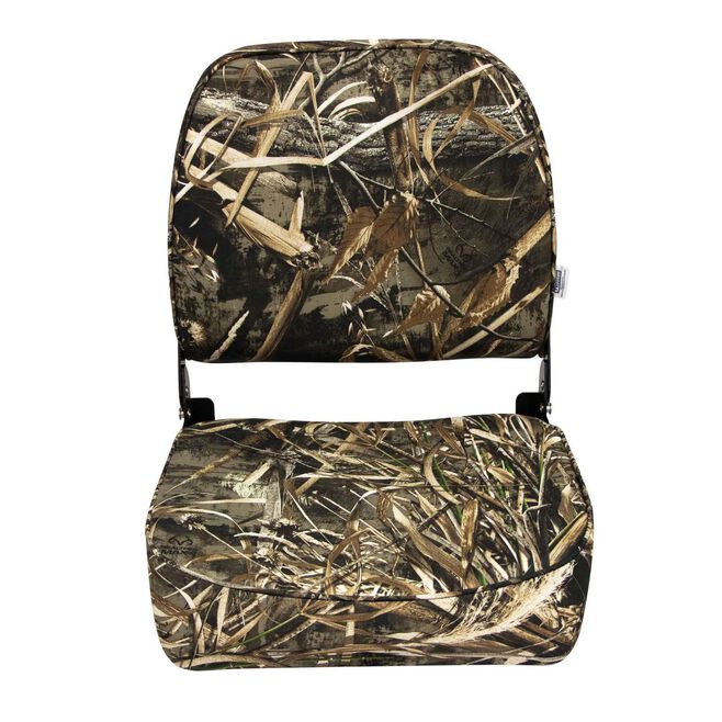 Wise 3312-733 Low Back Promotional Boat Seat, Real Tree Max 5 Camo, 16.25"D x 16"W x 18"H