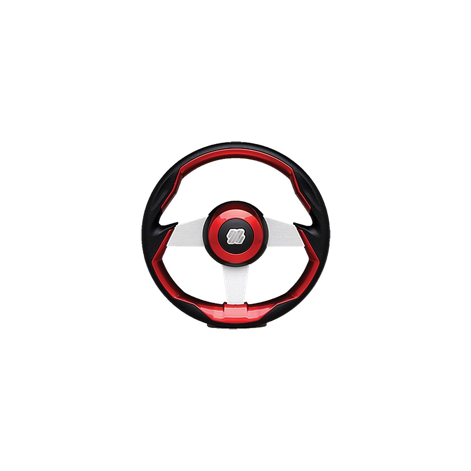 Uflex GRIMANI R/S Uflex Steering Wheel, Red w/Silver Spokes