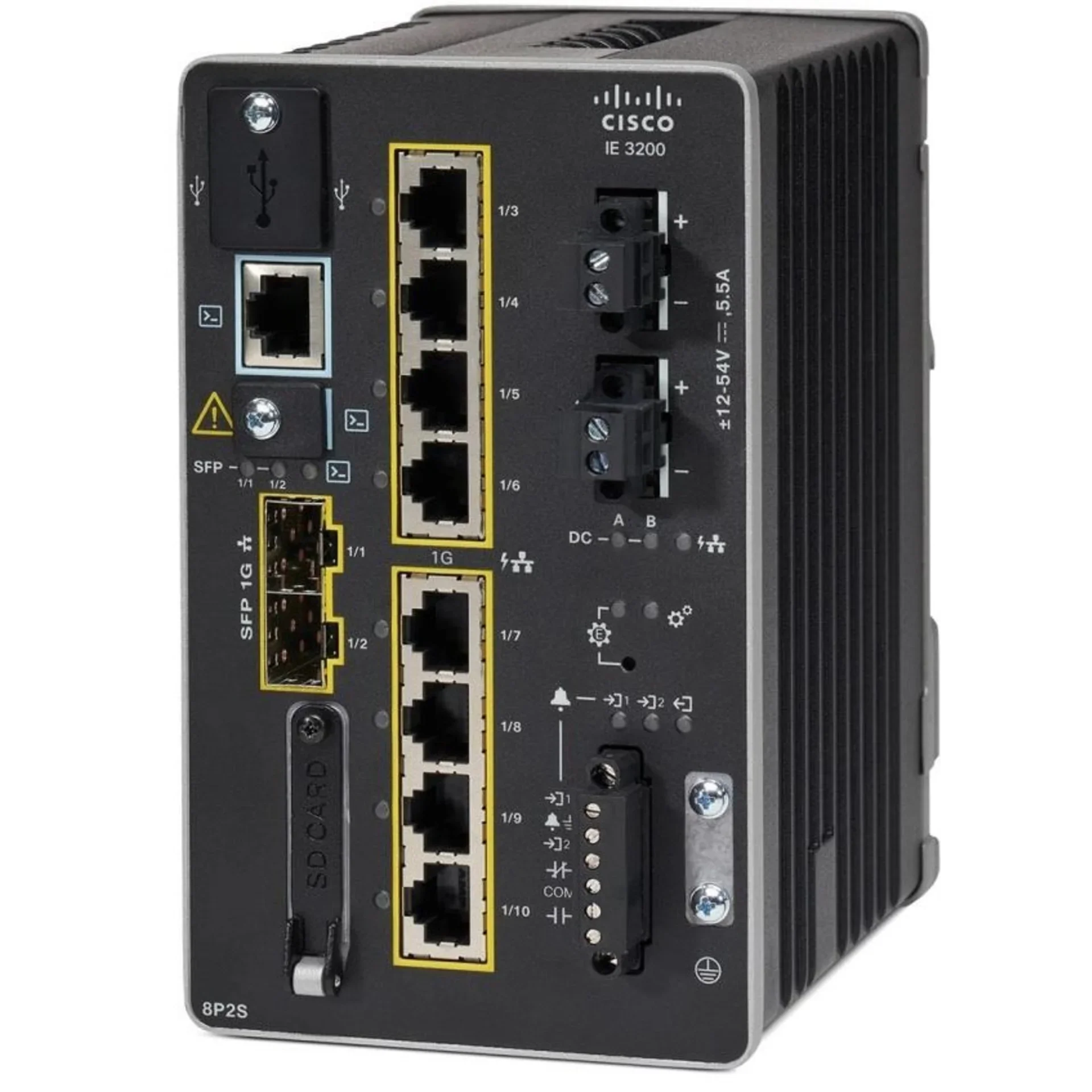 Cisco Catalyst IE3100 8GE PoE+ 2GE Combo Switch (IE-3100-8P2C-E