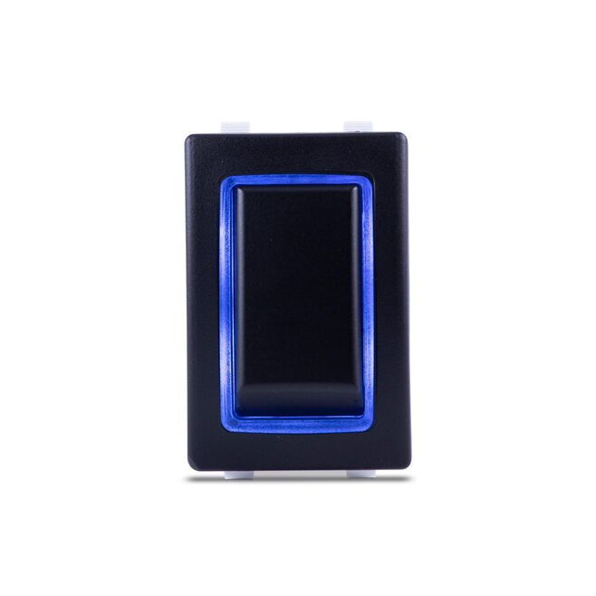 Sierra RK40610B Rocker Switch w/Halo LED Light, ON OFF, SPST, Blue