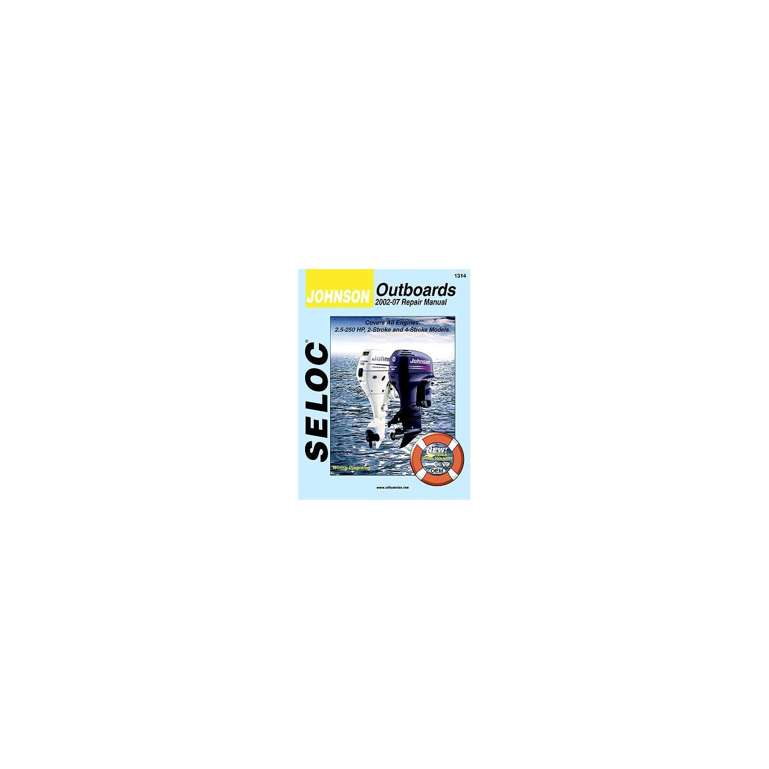 Seloc 18-01301 Marine Manual For Johnson/Evinrude Outboards