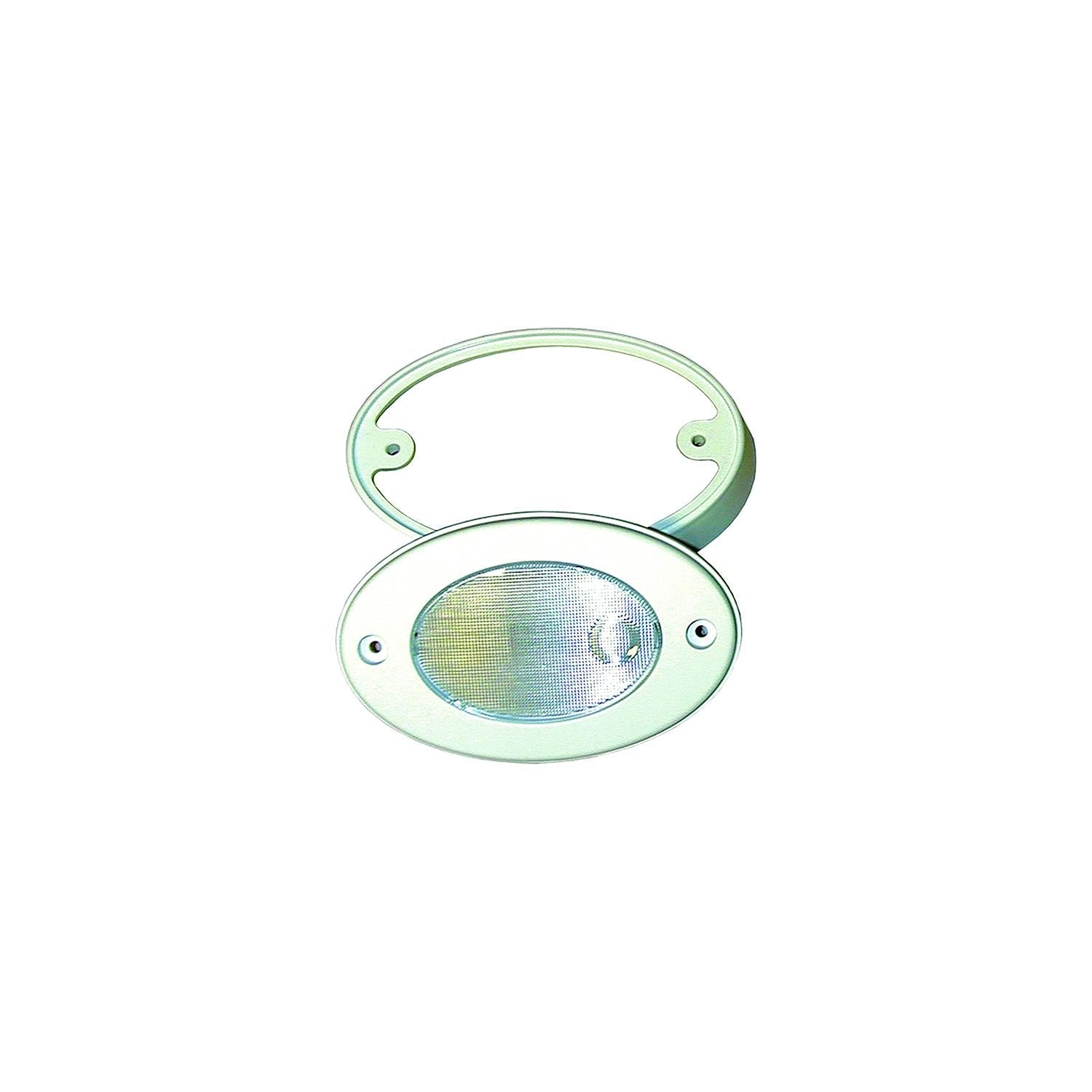 TH Marine LED-OCL-2K-DP T-H LED Oval Light With Mounting Ring, White