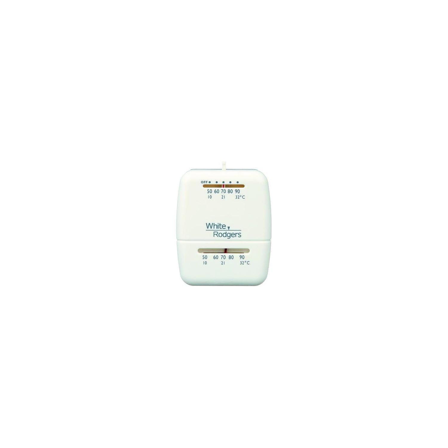 White Rogers M100 White-Rodgers Universal Mechanical Thermostat, Heat/Cool