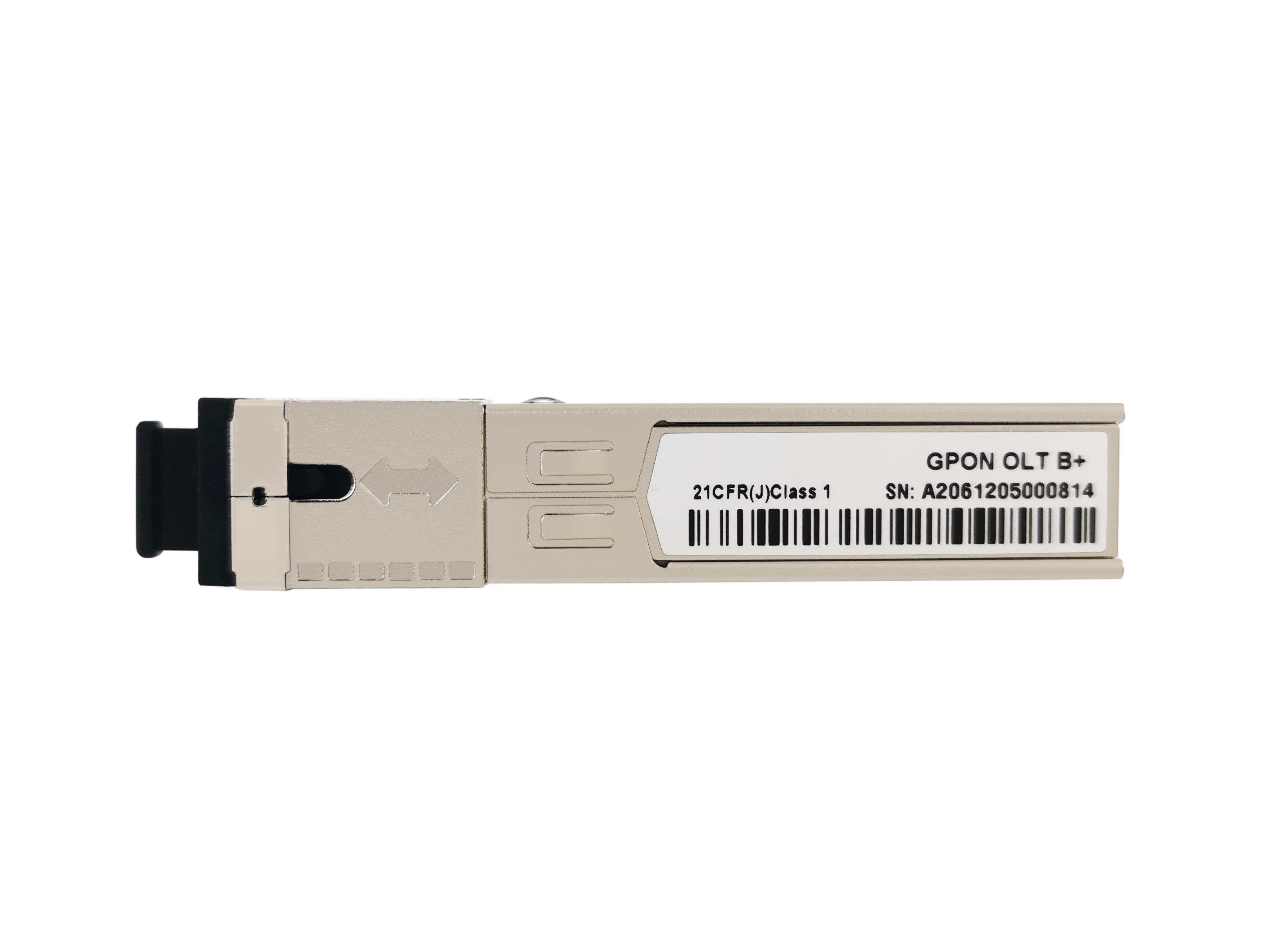 XGSPON ONU, SFP+, 20km, Tx 1270nm 9.953G, Rx 1577nm 9.953G, SC/APC, -40 to -85°C