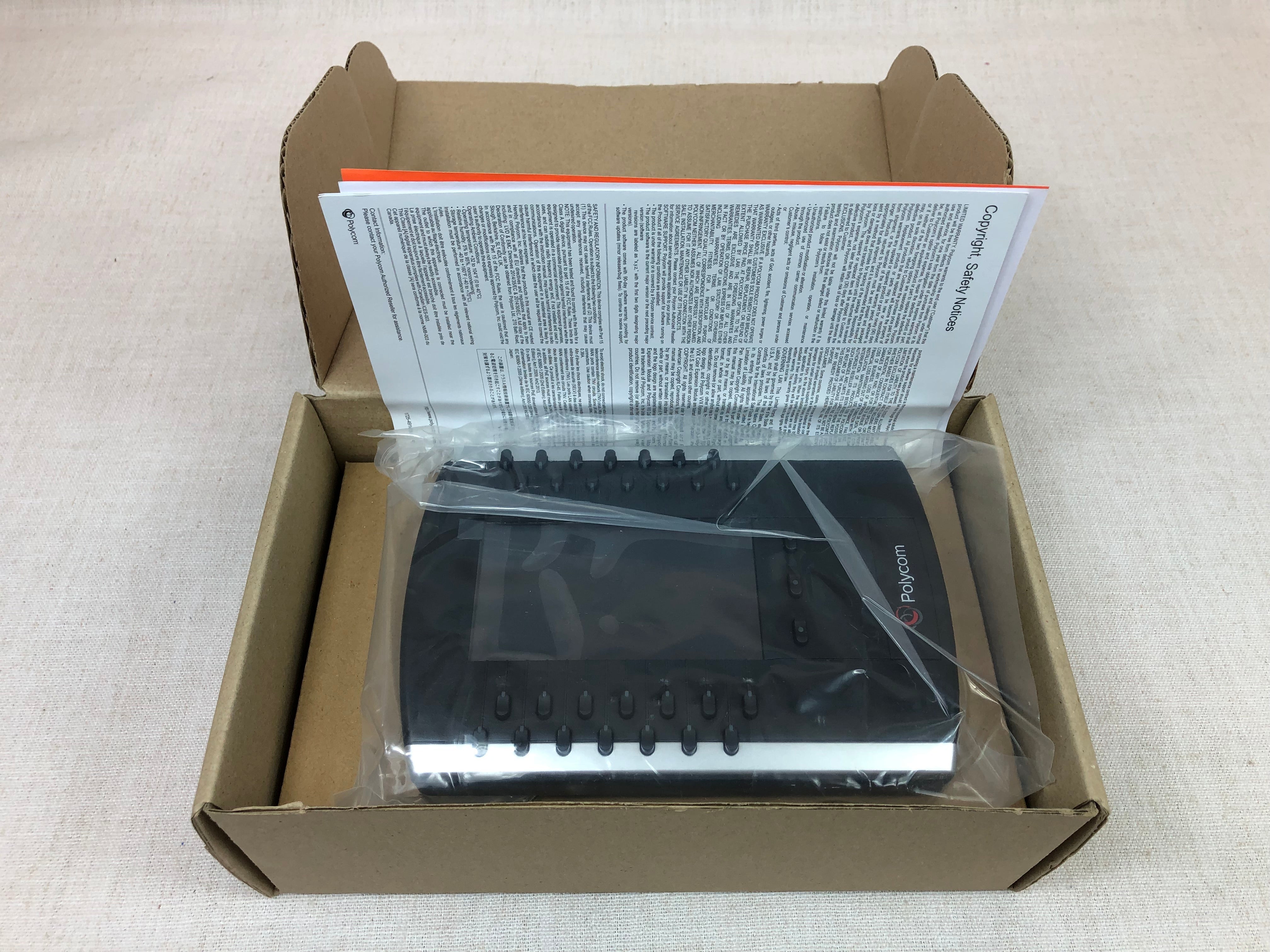 New Open Box VVX Color Expansion Module w/ Stand, Screws and Ethernet Cable