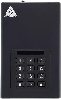 Apricorn 2TB Aegis Padlock DT 256-Bit Encrypted USB 3.0 Hard Drive (ADT-3PL256-2000