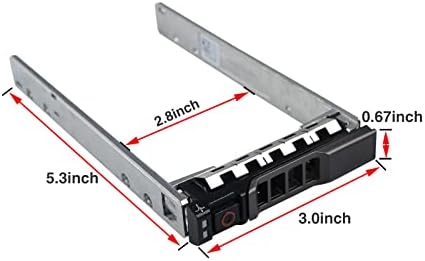 Hard Drive Tray Caddy 2.5 SSD Caddy G176J 0G176J Hard Drive Bracket Compatible with Dell PowerEdge 14/13/12th Generation T440 T640 R730 R730XD R630 T630 T430 R830 R930 R720 R820 R920, 10 Pack