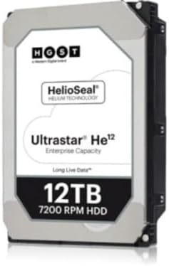HGST WD Ultrastar DC HC520 HUH721212AL4200 12TB HDD 7200 RPM SAS 12Gb/s Interface 4Kn ISE 3.5-Inch Helium Data Center Enterprise Internal Hard Disk Drive, Model: 0F29560