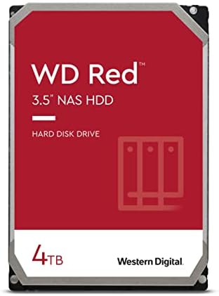 Western Digital 2TB WD NAS Internal Hard Drive HDD - 5400 RPM, SATA 6 Gb/s, SMR, 256MB Cache, 3.5" - WD20EFAX, Red