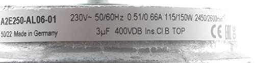 Rotor axial Flow Fan 230V 0.51/0.66A 115/150W 2450/2600RPM Cooling Fan