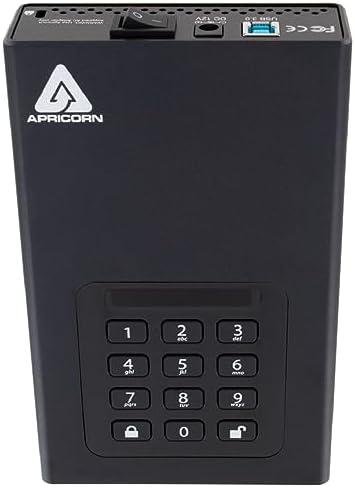 Apricorn 2TB Aegis Padlock DT 256-Bit Encrypted USB 3.0 Hard Drive (ADT-3PL256-2000