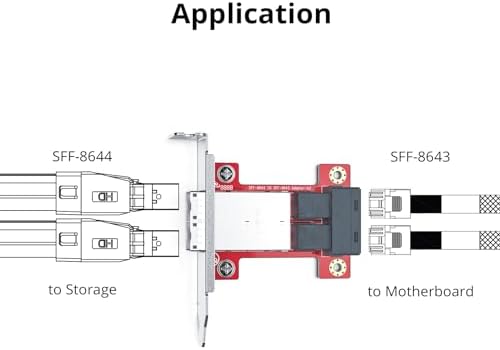 H!Fiber LSI SAS 9211-8i RAID Controller Card, 6Gb/s Internal SAS/SATA HBA Card, LSI 2008 Chip, PCI Express 2.0 X8, 2X SFF-8087 Ports