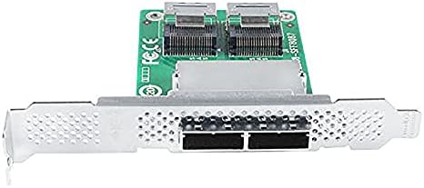 H!Fiber LSI SAS 9211-8i RAID Controller Card, 6Gb/s Internal SAS/SATA HBA Card, LSI 2008 Chip, PCI Express 2.0 X8, 2X SFF-8087 Ports