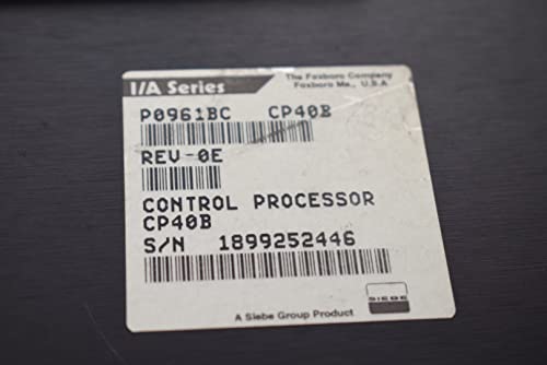Foxboro I/A Series P0961BC CP40B Control Processor CP40B Module PLC Rev-0K OK