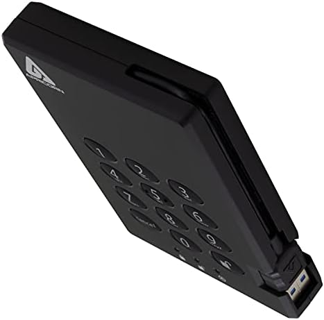 Apricorn 2TB Aegis Padlock USB 3.0 SSD 256-Bit Encrypted Portable Drive (A25-3PL256-S2000