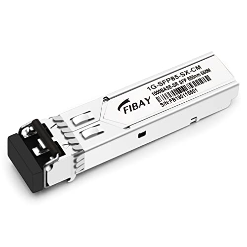 1000BASE-SX SFP Optical Transceiver Module Compatible with HPE Aruba J4858D J4858DCM JL745A Q8N53A ProCurve J4858C J4858B J4858A 850nm 550m DDM Duplex LC MMF 10pcs/Pack