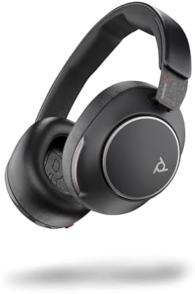 Poly Voyager Surround 80 UC Bluetooth Headset (Plantronics – Noise-Canceling Mics for Clear Calls – Adaptive ANC – Works w/iPhone, Android, PC/Mac, Zoom, Microsoft Teams (Certified –Amazon Exclusive