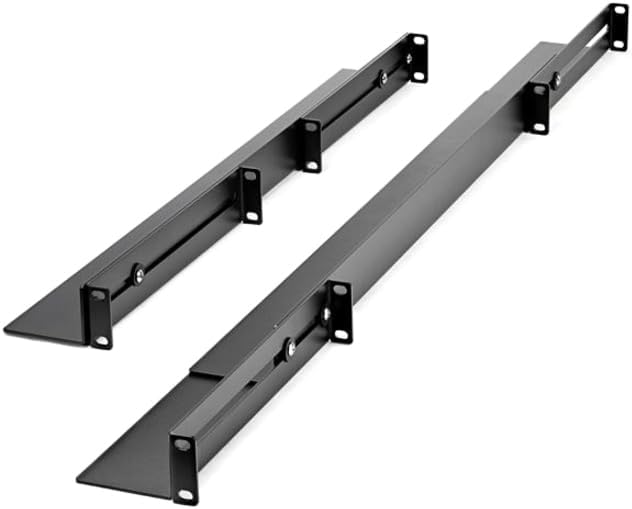 1U 19 inch Server Rack Rails - 24-36 inch Adjustable Depth - Universal 4 Post Rack Mount Rails - Network Equipment/Server/UPS Mounting Rail Kit HPE ProLiant Dell PowerEdge (UNIRAILS1UB