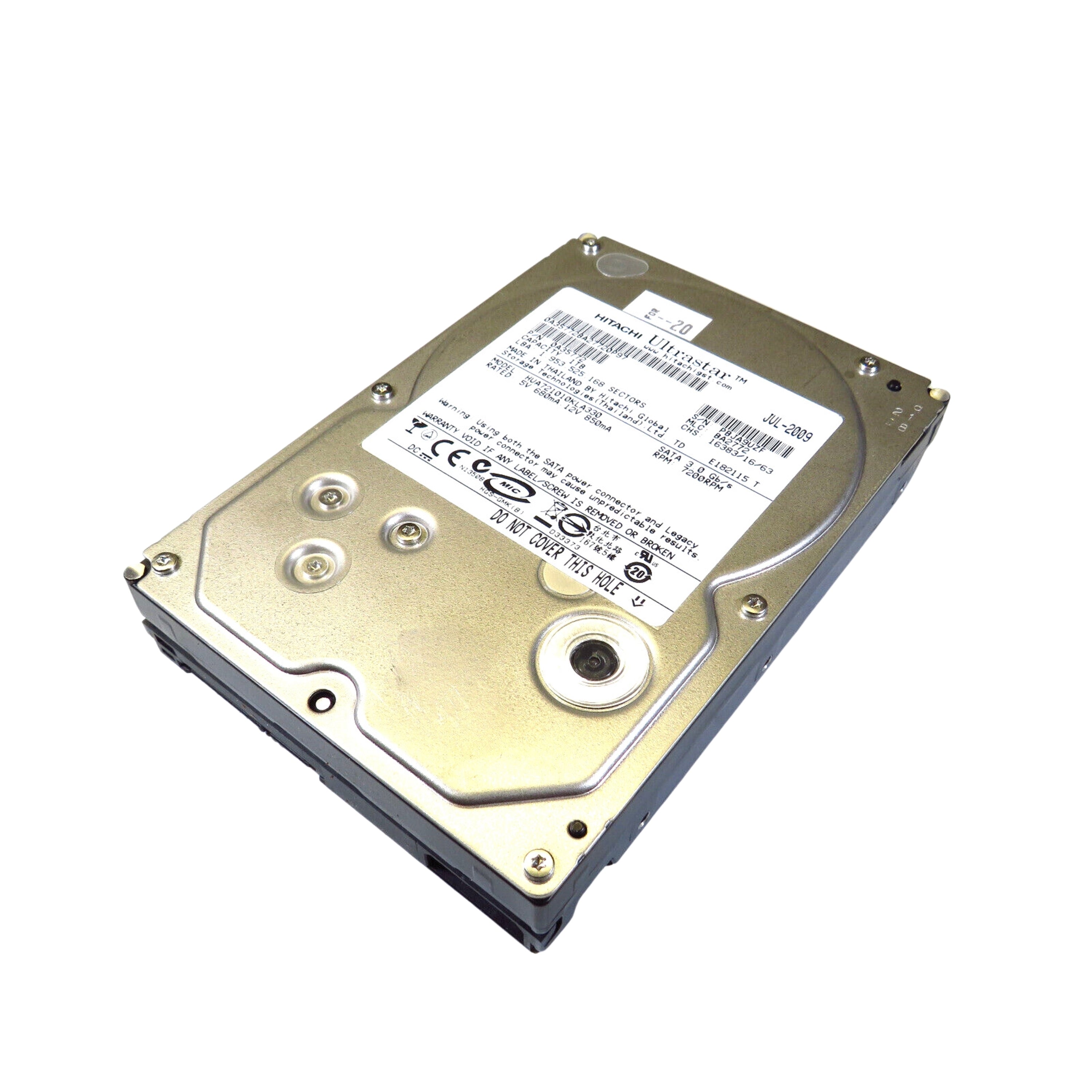 Dell 0A35772 3.5" 1TB 7200RPM SATA II Hard Disk Drive (HDD), Silver (Refurbished)