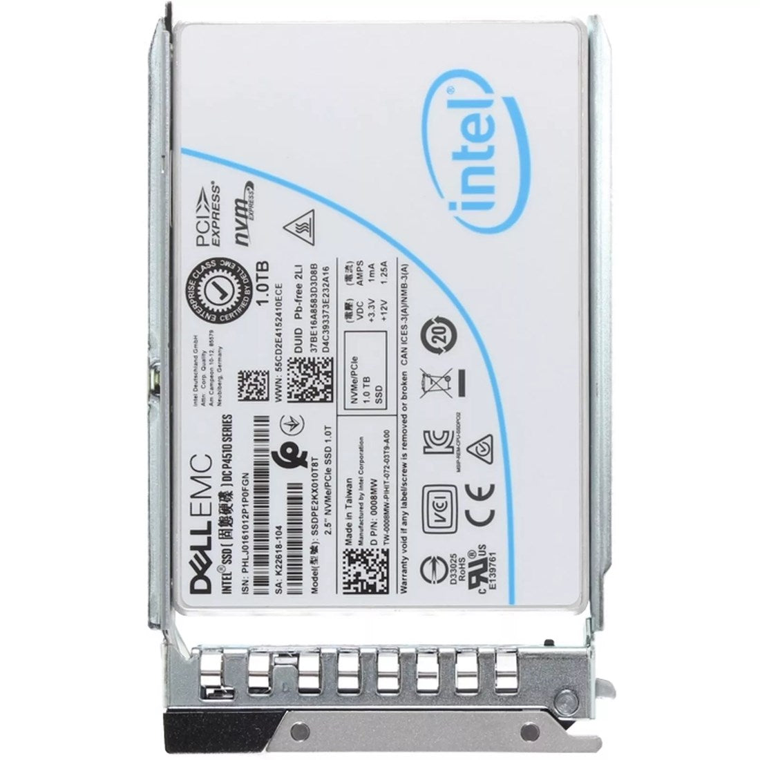 Dell 008MW - 1TB NVMe PCIe Gen3.1 x4 2.5in Read Intensive SSD with Tray | Alo Tech Solutions
