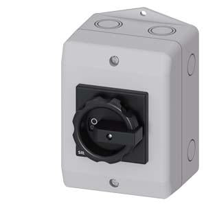 DISC SW 25A ENCL ROT HDL BLK 3P AUX